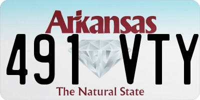 AR license plate 491VTY