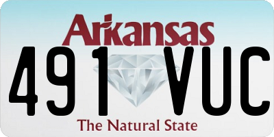 AR license plate 491VUC