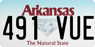 AR license plate 491VUE