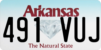 AR license plate 491VUJ