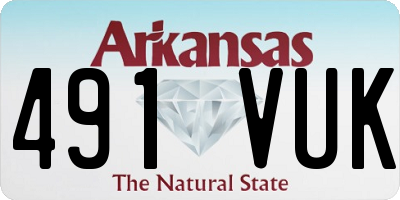 AR license plate 491VUK