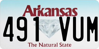 AR license plate 491VUM