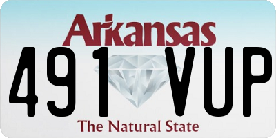 AR license plate 491VUP