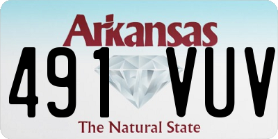 AR license plate 491VUV