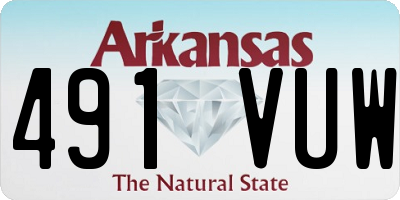 AR license plate 491VUW