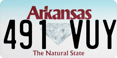 AR license plate 491VUY