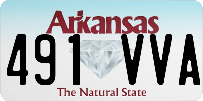 AR license plate 491VVA