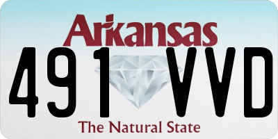 AR license plate 491VVD