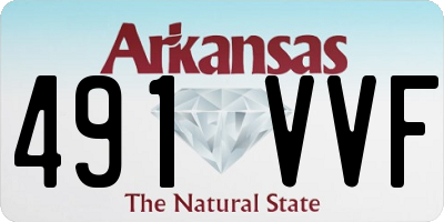 AR license plate 491VVF