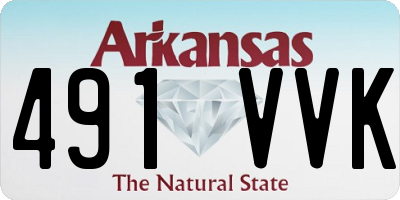 AR license plate 491VVK