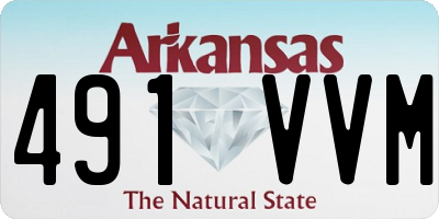 AR license plate 491VVM