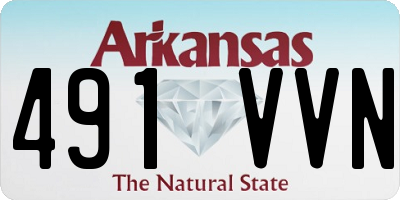AR license plate 491VVN