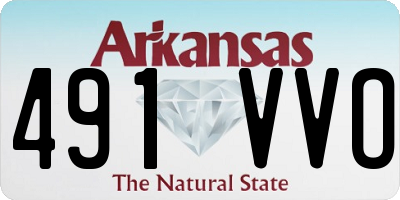 AR license plate 491VVO