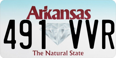 AR license plate 491VVR