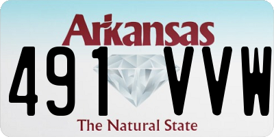 AR license plate 491VVW
