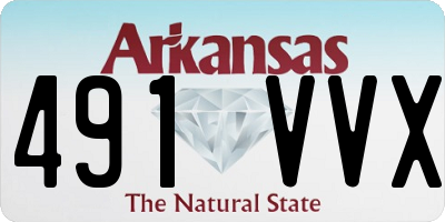 AR license plate 491VVX