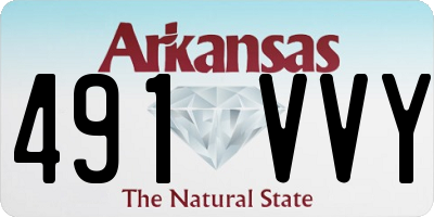 AR license plate 491VVY