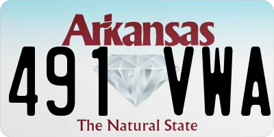 AR license plate 491VWA