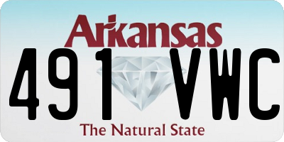 AR license plate 491VWC