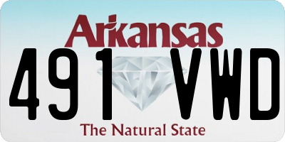 AR license plate 491VWD