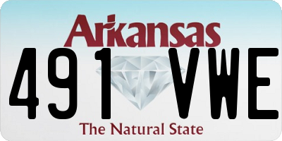 AR license plate 491VWE
