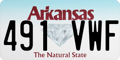 AR license plate 491VWF