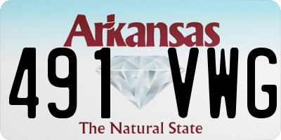 AR license plate 491VWG