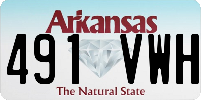 AR license plate 491VWH