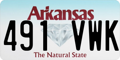 AR license plate 491VWK