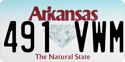 AR license plate 491VWM