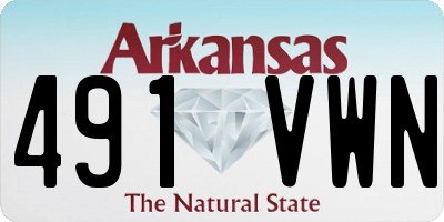 AR license plate 491VWN