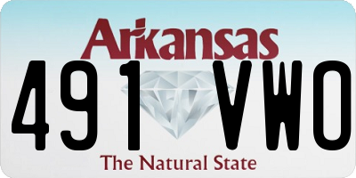 AR license plate 491VWO