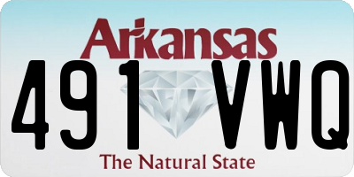 AR license plate 491VWQ