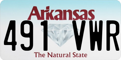 AR license plate 491VWR
