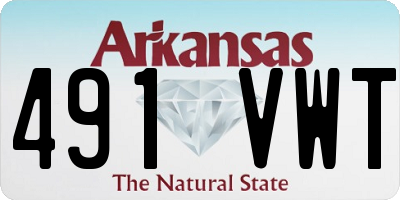 AR license plate 491VWT