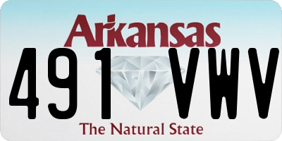 AR license plate 491VWV