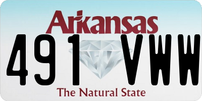 AR license plate 491VWW