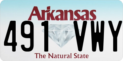 AR license plate 491VWY