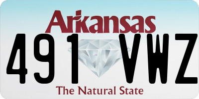 AR license plate 491VWZ