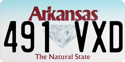 AR license plate 491VXD
