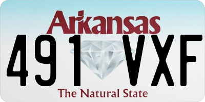 AR license plate 491VXF
