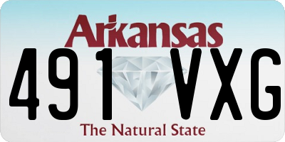 AR license plate 491VXG