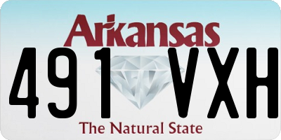 AR license plate 491VXH