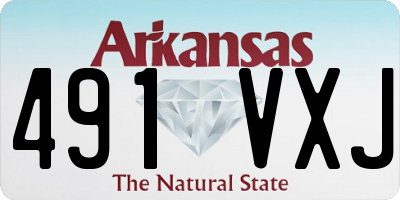AR license plate 491VXJ