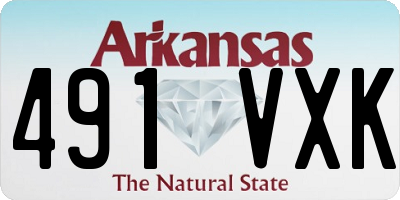 AR license plate 491VXK