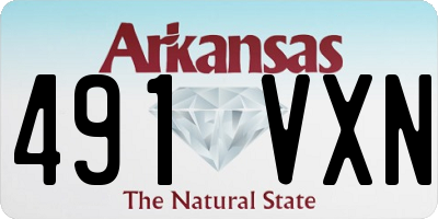 AR license plate 491VXN
