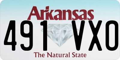 AR license plate 491VXO