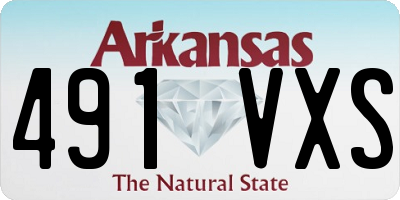 AR license plate 491VXS