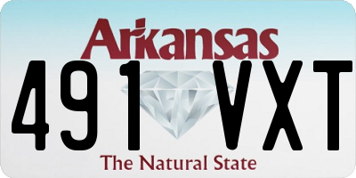 AR license plate 491VXT