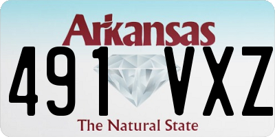 AR license plate 491VXZ
